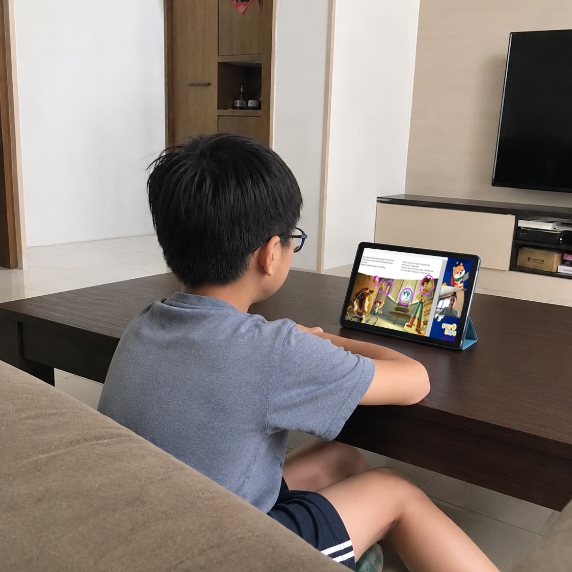 Zoe 媽咪與 John 享受課程